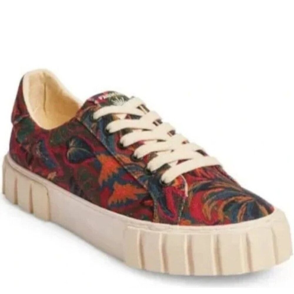 New FARM RIO Sunset Forest Platform Sneakers EU 41 US 9.5 Colorful Tropical